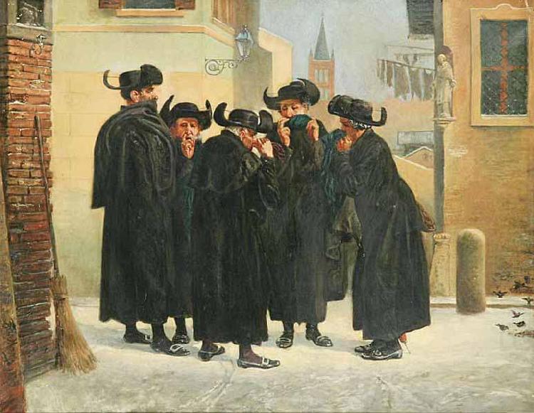 Jews Taking Snuff, Emanuel Salomon Friedberg